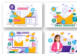 12 Email Service Illustration