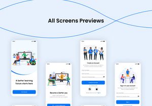 E-Learning App UI Kit Template