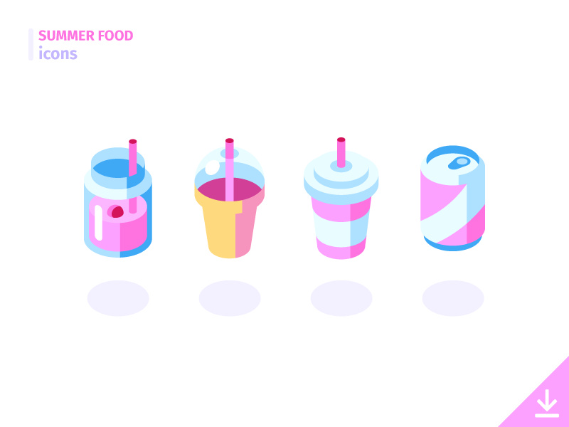 Drinks - 'Summer Food' icon set