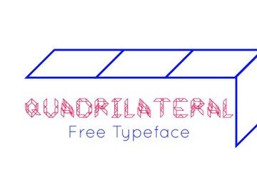 Quadrilateral – Free Font preview picture