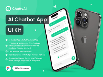 AI Chatbot App UI Kit preview picture