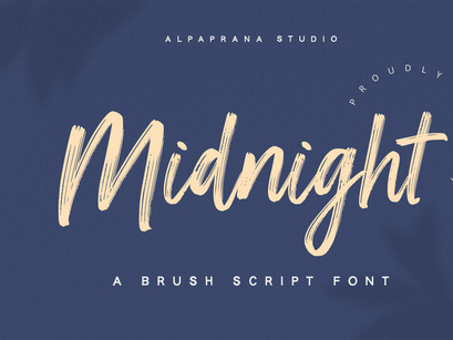 Midnight - Brush Script Font