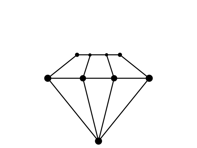 Diamondl line icon  diamond polygonal design vector template