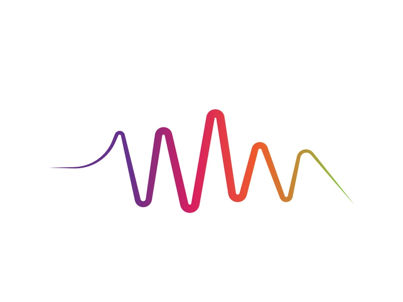 Sound waves vector illustration