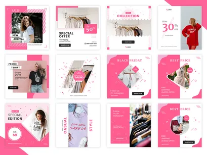 FASH - Instagram Feed Template Powerpoint