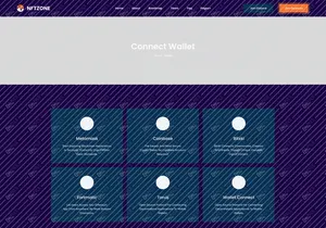 NFT Minting and Collection Landing Page Figma Template