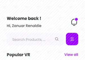 VR Store Mobile App UI Kits