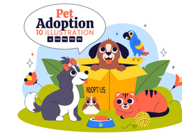 10 Pet Adoption Agency Illustration preview picture