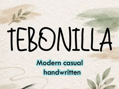Tebonilla | Modern Casual Handwritten Font