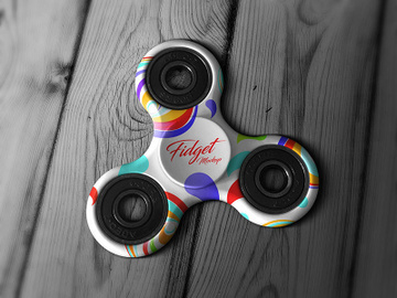 Fidget Spinner Hand Toy Mockup PSD preview picture