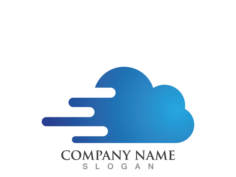 Cloud server data save upload logo