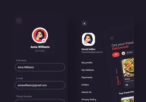 Food Delivery App Dark part2