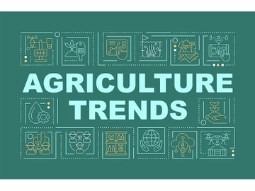 Farming trends word concepts green banner preview picture