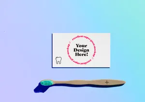 Toothbrush and Card Mockup