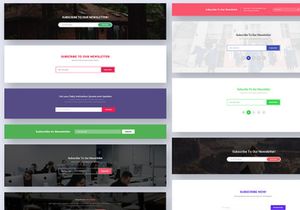 30 Newsletter Blocks Widgets for Web UI Kit