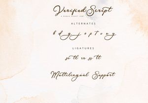 Verified Script - Rough Script Font