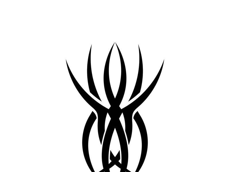 Tribal tattoos. Art tribal tattoo. Vector sketch of a tattoo. Idea for design