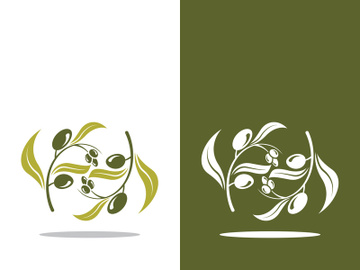 Extra virgin olive oil logo icon design vector illustration preview picture