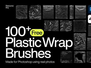 100+ Free Plastic Wrap Photoshop Brushes preview picture