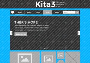Kita3 : Wireframe & Mockup UI Kit