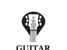 Guitar logo design icon and symbol vector inspiration
