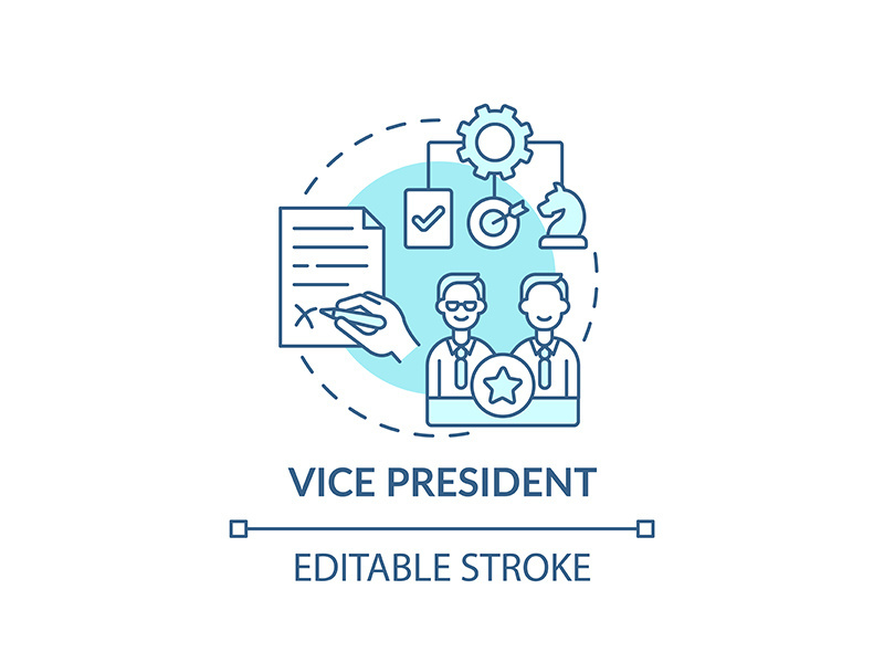 Vice president concept icon