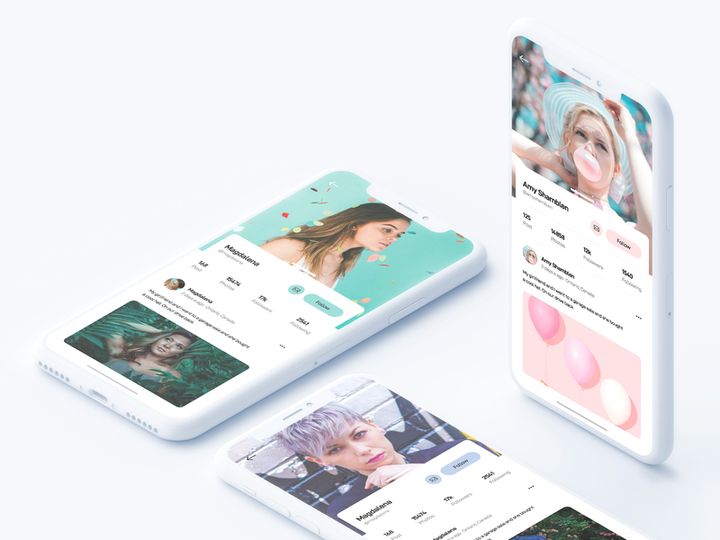 🎁 Freebie - Profile UI for Adobe XD