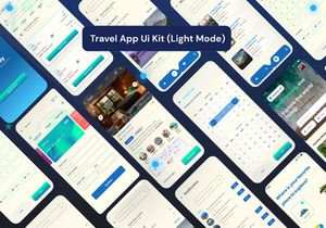 Travel Mobile App UI Kit | Travel Booking App | Booking App | Travel