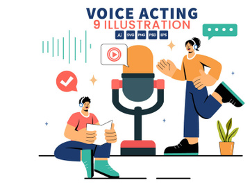 9 Dubbing and Voice Acting Illustration preview picture