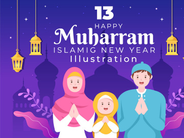 13 Islamic New Year Day or 1 Muharram Illustration preview picture