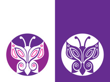 Butterfly logo icon vector design illustration