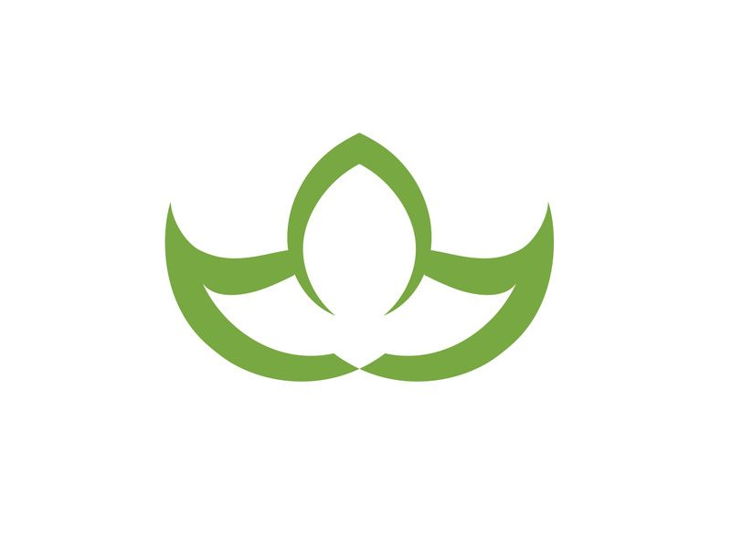 Vegan leaf green eco logo nature