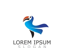 Toucan simple logo design image bird vector illustration