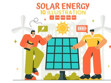 9 Solar Energy Installation Illustration preview picture