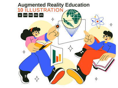 10 Augmented Reality Education Illustration