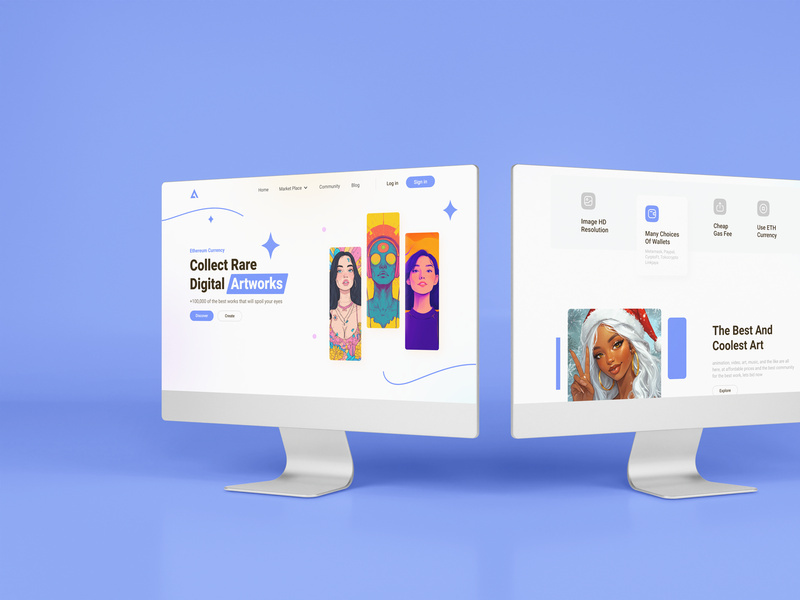 Artwork NFT Landing Page