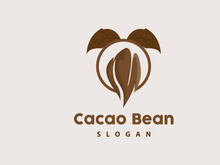 Cacao Logo, Cocoa Fruit Plant Logo