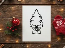 Decorative Christmas Tree with Ornaments and Lights for Holiday Season
