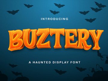BUSTERY - Haunted Display Font preview picture