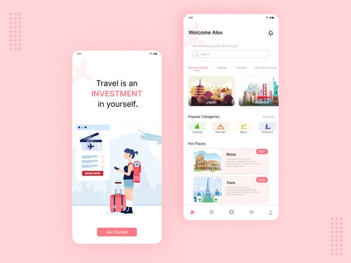 Travel App UI