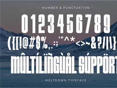 Meltdown - Condensed Sans Serif