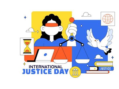 10 International Justice Day Illustration