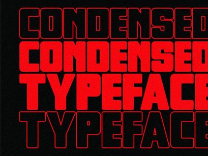 Chunky - Condensed Sans Serif Font