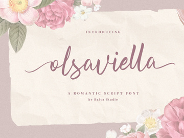 Olsaviella - Signature Font preview picture