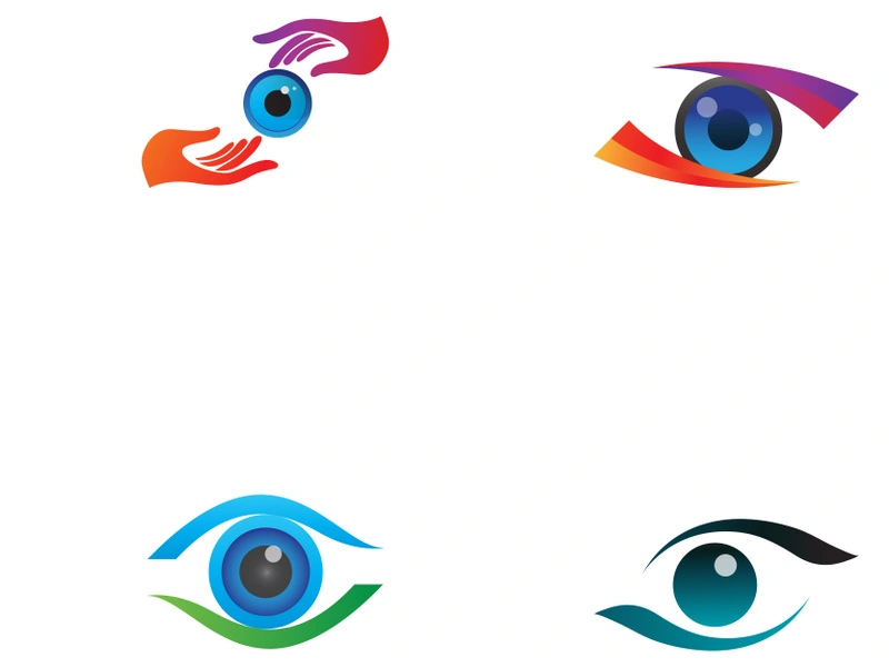 Branding Identity Corporate Eye Care vector logo design