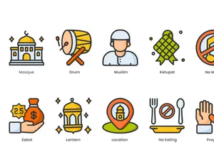 Islam Ramadan And Hajj Icons Pack