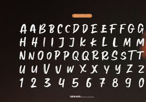 Carena Hopen | Hand Drawn Brush Font