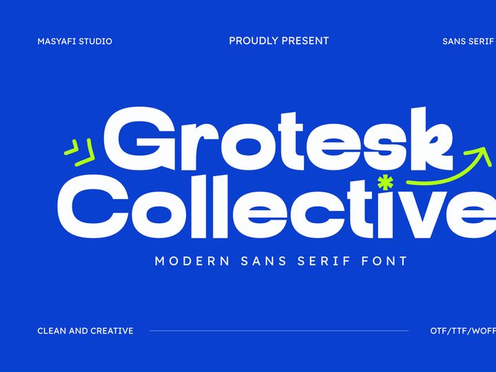 Grotesk Collective - Modern Sans Serif Font