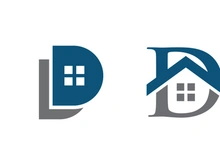 Home industrial Property concept icon logo illustration