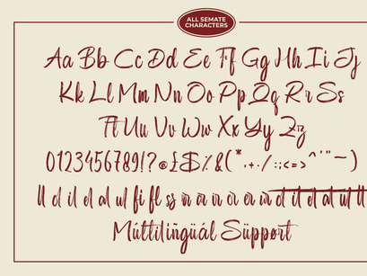 Semate - Handwritten Brush Font